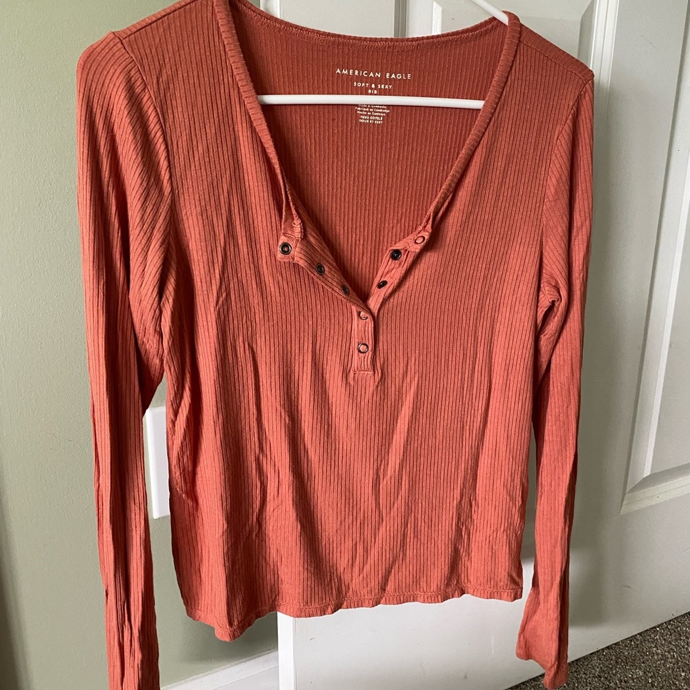 American Eagle Soft & Sexy Ribbed Crop Top